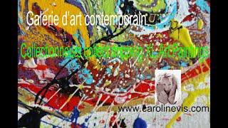 Galerie d'art contemporain  Abstract Art Painting "Hurt" Collectionneurs collect XL tableaux