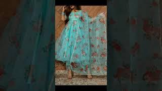 Organza frock suit design//latest organza printed frock suit design 2022#organzafrock#designerfrock