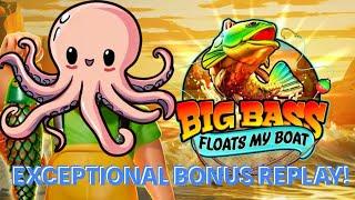 BIG BASS FLOATS MY BOAT - EXCEPTIONAL BONUS REPLAY! 