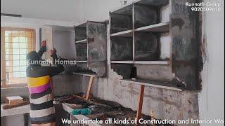 Kitchen Caboard Making Process  Modular Kitchen Shelves Making Using Ferro Slab Technology-Low Cost