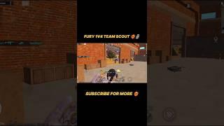 FURY 1V4 TEAM SCOUT ️‍#bgmi #esports #shorts #gaming