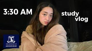 3:30AM STUDY VLOG | productive day in my life, cramming biochem, lab work  