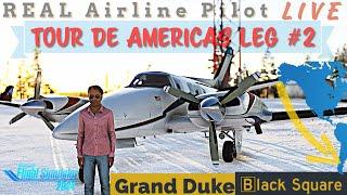 Tour de Americas Leg 2 | PATA-PACV | Flying a Duke in Alaskan Back Country | REAL Pilot #msfs2024