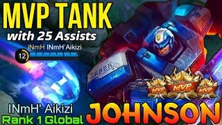 MVP TANK Johnson The Expert Wingman - Top 1 Global Johnson by INmH' Aikizi - Mobile Legends