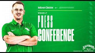 Eric Morris Weekly Press Conference vs. Tulsa | Mean Green FB