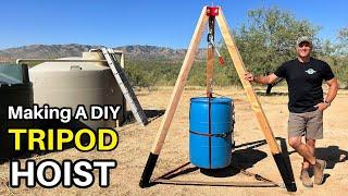 DIY Tripod Hoist - For Lifting Rocks and other Heavy Things!