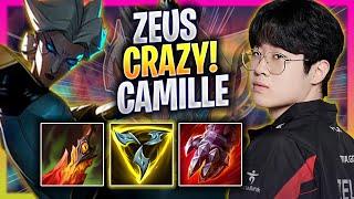 ZEUS CRAZY GAME WITH CAMILLE! - T1 Zeus Plays Camille TOP vs Tryndamere! | Season 2024