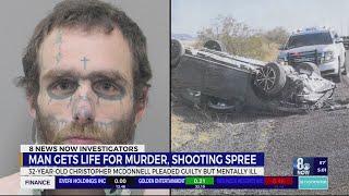 Man sentenced to 100 years for Las Vegas-area shooting spree that killed 22-year-old, injured others