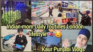 Indian Mom Daily routine 5am to 9pmPunjabi Mom in London lifestyle dailyvlog @punjabibatthfamily