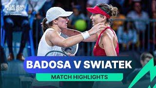 Paula Badosa v Iga Swiatek | Spain v Poland | 2024 Billie Jean King Cup Match Highlights