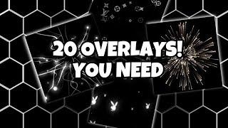 20 popular overlays for edits