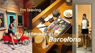 Leaving Barcelona earlier than expected...