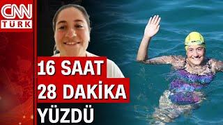 Manş Denizi'ni 16 saatte yüzerek geçen Aysu Türkoğlu yaşadıklarını CNN Türk'e anlattı