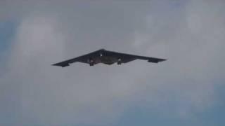 3 B-2s arrive at Nellis AFB.