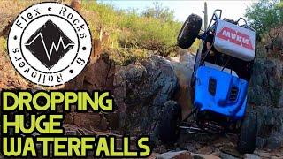 DROPPING HUGE WATERFALLS - AZ Rock Crawling (Flex, Rocks and Rollovers)