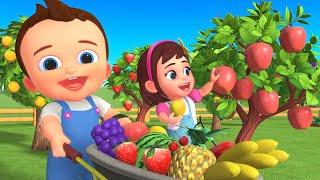 Learn Fruit Names, Colors, and Farming with Baby | Fun Outdoor Adventure for Kids Educational!