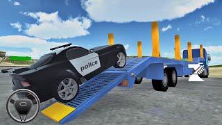 Loading the Police Car on Cargo Police Truck | BADBOSSGAMEPLAY