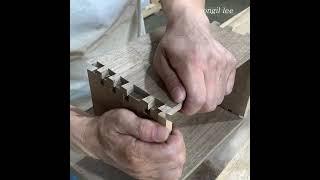 Doveailed Wooden Box with Only Hand Tools