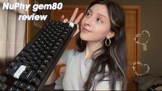 ASMR RELAXING KEYBOARD REVIEW ⌨️ unboxing the NuPhy gem80 keyboard kit, switches, typing ~