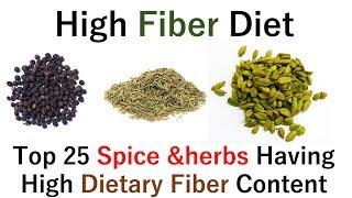 Spices & Herbs Having High Dietary Fiber Content