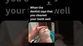 When the dentist finally approves your brushing skills #dentist #smiledesigndental #dentalclinic