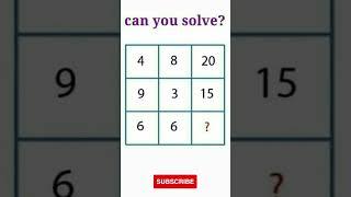 only genius can solve this math game - test your IQ #iqtest #mathtests