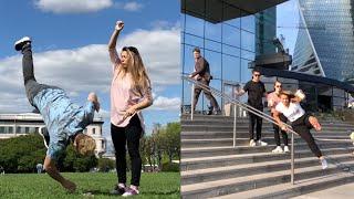 Stunt Comedy Prank| Lizzy Isaeva Трюковая Комедия / Пранки /Лучшие Сальто / Паркур  / Лиззи Исаева