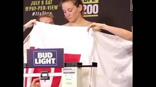 Miesha Tate nip slip at weigh in