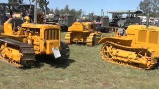 CRAWLER TRACTORS AT KINGAROY VINTAGE MACHINERY SHOW SEPTEMBER 2015