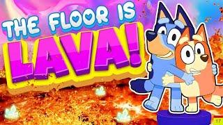 The Bluey Floor Is The Lava  - Brain Breaks | Bluey Freeze Dance & Chase | Danny Go! Songs