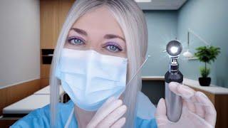 ASMR Ear Exam & Deep Ear Cleaning - Otoscope, Fizzy Drops, Ear Picking, Scraping, Brushing, Gloves