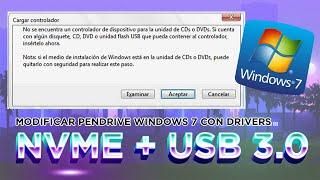 WINDOWS 7 con DRIVERS NVME SSD + USB 3.0 sin errores   - 2021 actualizado