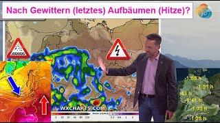 Nach Gewittern (letztes) Aufbäumen hochsommerlicher August-Hitze? Wettervorhersage 01.-08.08.2024.