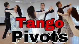 How To Dance Continuous Pivots In Tango | International Ballroom Technique / Dovgan Dance