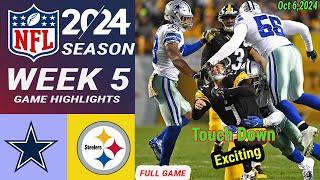 Steelers Vs. Cowboys  FULL Game  [WEEK 5] | Oct 6, 2024 | NFL Today | NFL HIGHLIGHTS