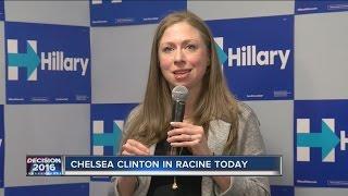 Chelsea Clinton campaigns in Racine Monday