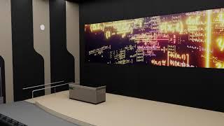 Modern Post Secondary Lecture Hall - Large Format LED Video Wall Technology - LIGHTVU Canada