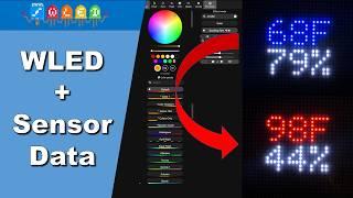 Display Real-Time Temperature Readings on a WLED Matrix (WLED JSON API Library)
