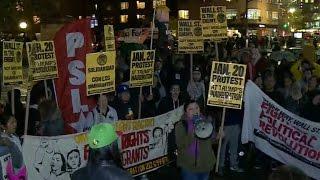 Protesters surround Trump Tower