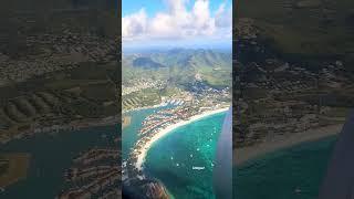 Flying into beautiful #Antigua. #JollyHarbour #Shorts