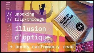 illusion d'optique playing cards | unboxing, flip-through, and bonus cartomancy reading #tarot