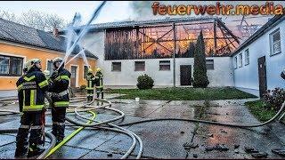 Wirtschaftsgebäude in Vollbrand - 60 Rinder gerettet