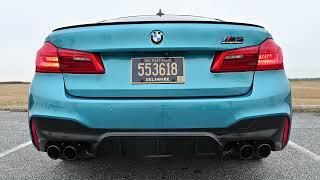 2019 BMW M5 Competition Stock Exhaust, Comfort Mode vs. Sport Plus Mode