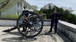 Watch a 6-Pounder Cannon Shoot a Demonstration at Fort Mackinac