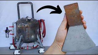 Homemade Sandblaster from an Old Boiler!