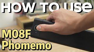 Phomemo M08F: How To Use M08F Portable Thermal Printer Tutorial | Setup Instruction Manual|Letter&A4