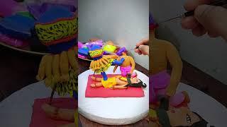 Clay দিয়ে মা কালী,,,Part - 2 ||Maakali idol making with clayl Ma kali Making#diy #maakali #shorts