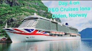 Day 4 on P&O Cruises Iona Olden, Norway.  #iona #pocruises #cruiseship #cruiseline #norway #olden