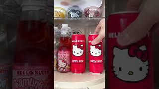 Restocking my SANRIO themed mini fridge ASMR #shorts