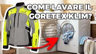 Come lavare in lavatrice un completo tecnico Klim in goretex da 1500 - 2300 euro, senza danneggiarlo